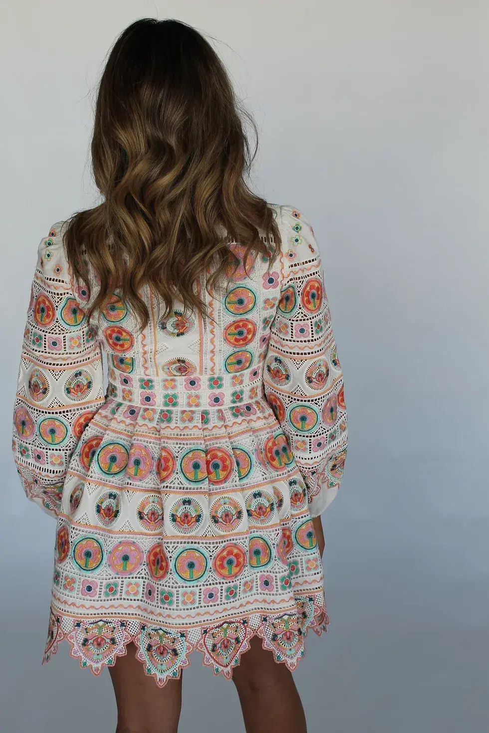 Zimmermann Brighton Plunge Dress Multi Size 3 / Au 14 for rent on The Volte - main image