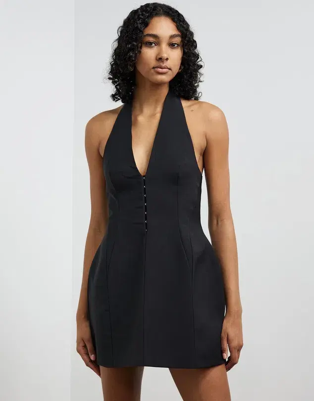 Camilla & Marc Petra Mini Dress Black Size 4 for rent on The Volte - main image