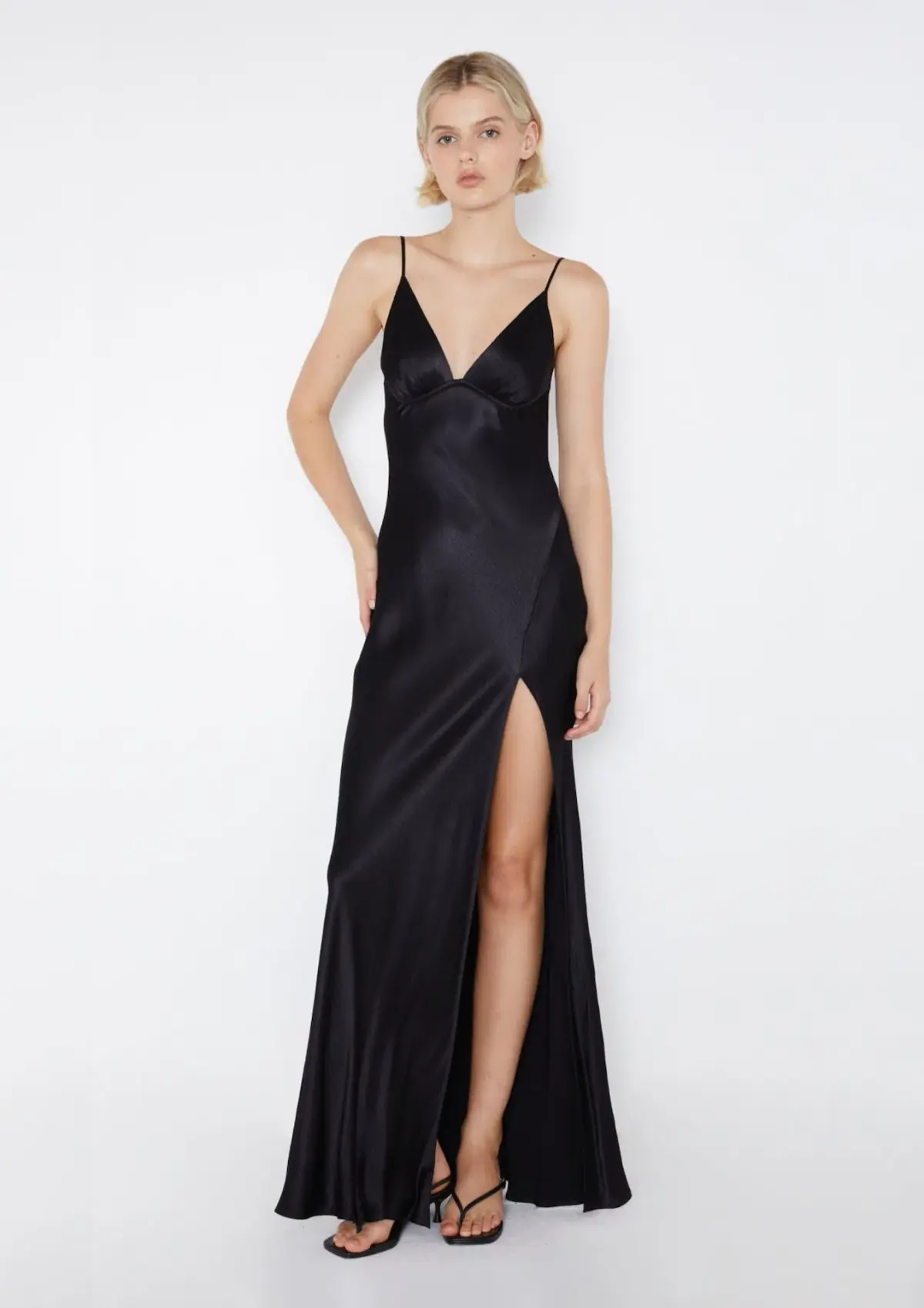 Bec & Bridge Ren Split Maxi Dress in Black Size 6 - Image 1