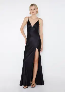Bec & Bridge Ren Split Maxi Dress in Black Size 6 for rent on The Volte - image 1