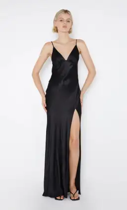 Bec & Bridge Ren Split Maxi Dress in Black Size 6 for rent on The Volte - image 2
