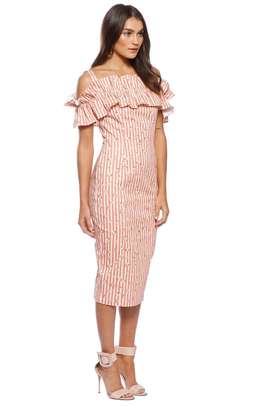 Pasduchas Brio Stripe Midi Dress Print Size 6 for rent on The Volte - image 3