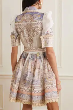 Zimmermann The High Tide Mini Dress in Odyssey Print Size 1 / AU 10 for rent on The Volte - image 4