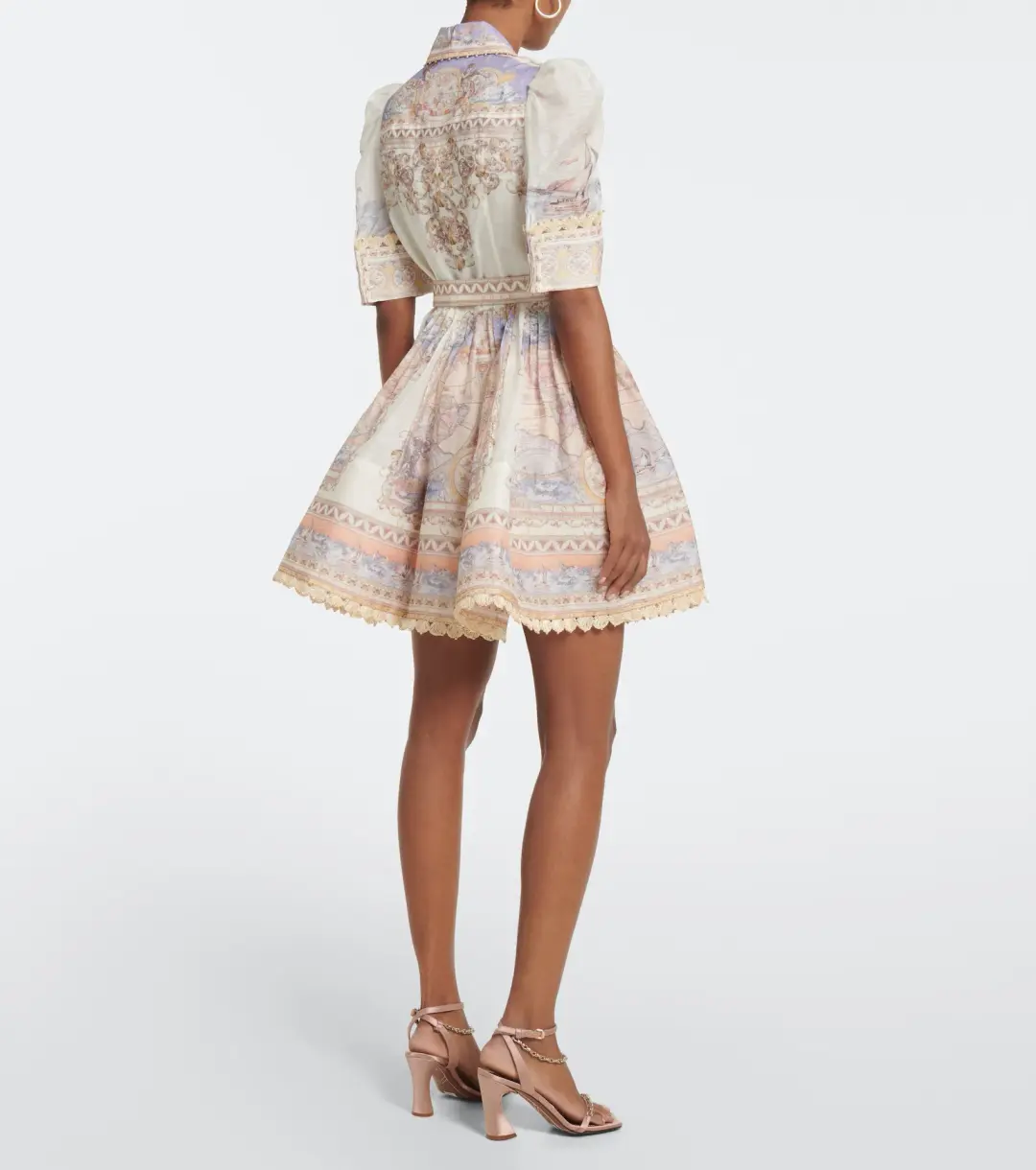 Zimmermann The High Tide Mini Dress in Odyssey Print Size 1 / AU 10 for rent on The Volte - main image