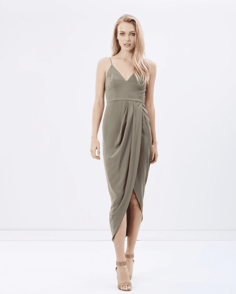 Shona Joy Core Cocktail Green Dress size 6 for rent on The Volte - main image