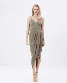 Shona Joy Core Cocktail Green Dress size 6 for rent on The Volte - image 2