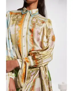 Alemais Checkmate Silk Mini Dress Multi Size AU 12 for rent on The Volte - image 3