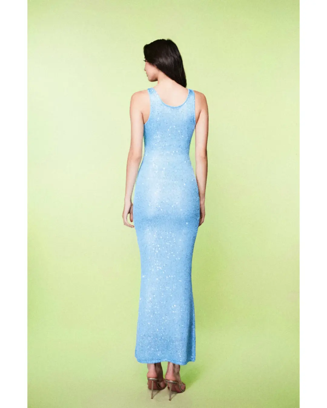 Asta Resort Ana Dress Baia Blue Sequin Size AU 8 for rent on The Volte - main image