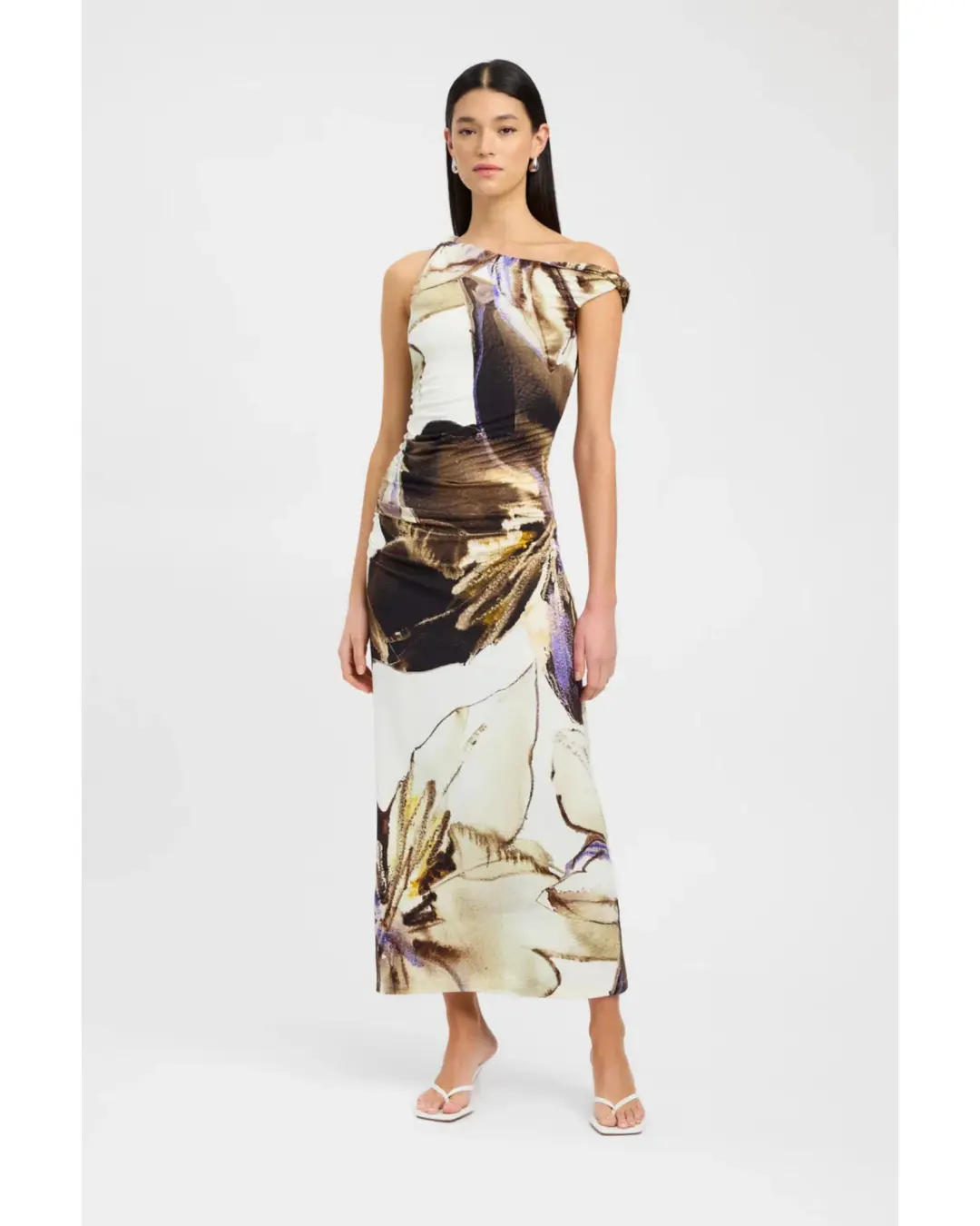 Kookai Ava Maxi Dress Cream/Floral Size AU 8 for rent on The Volte - main image