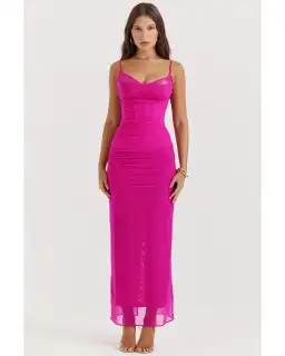 House of CB Nalini Maxi Dress Fuchsia Size S / AU 8 for rent on The Volte - image 3