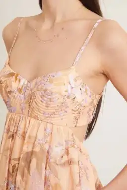 Zimmermann The Rosa Bralette Midi Dress in Lilac Wisteria Floral Size 2 / AU 12 for rent on The Volte - image 6