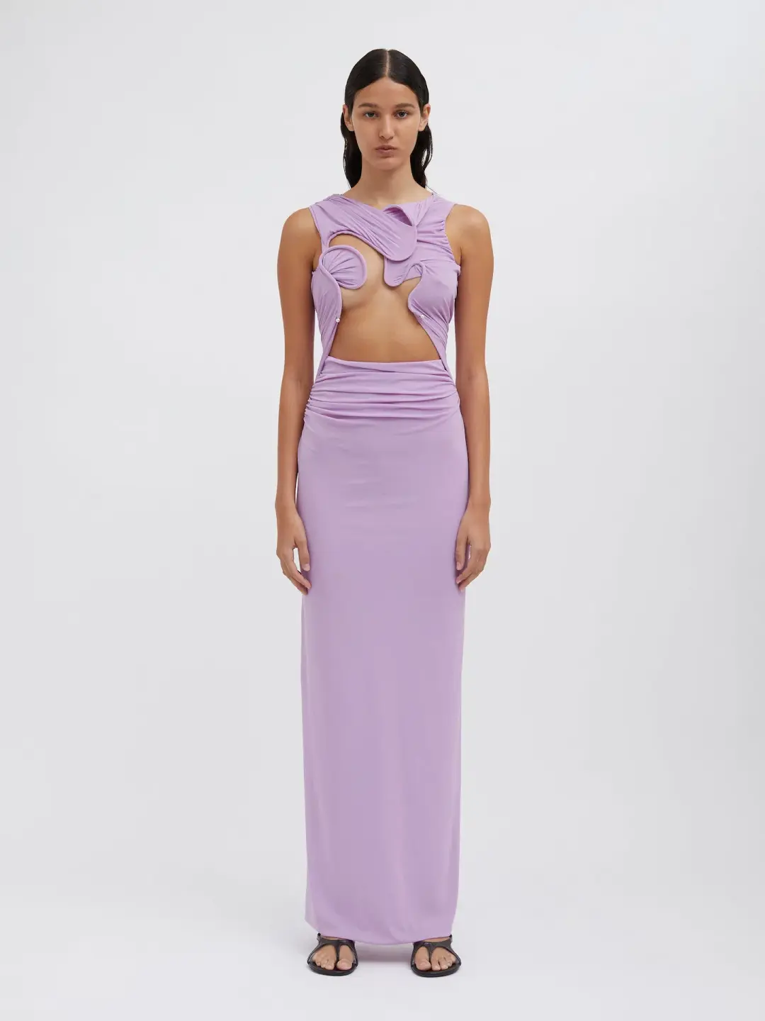 Christopher Esber Venus Tank Dress Lilac Size 8 for rent on The Volte - main image