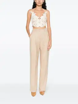 Zimmermann Sensory Velvet Lace Bodice Macadamia Size 0P / AU 6P for rent on The Volte - image 2