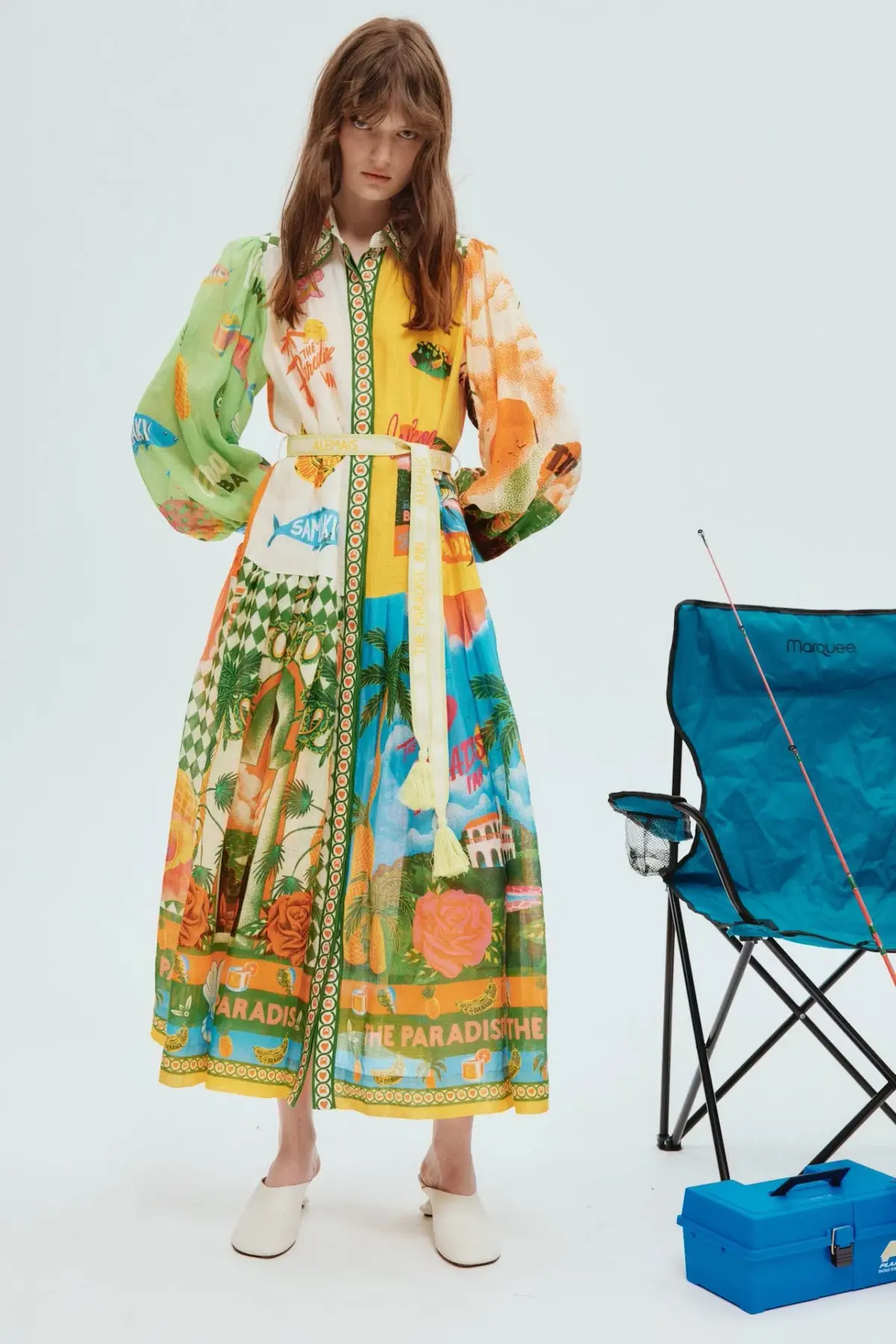 Alemais Paradiso Shirt Dress Multi Size 6 - Image 1