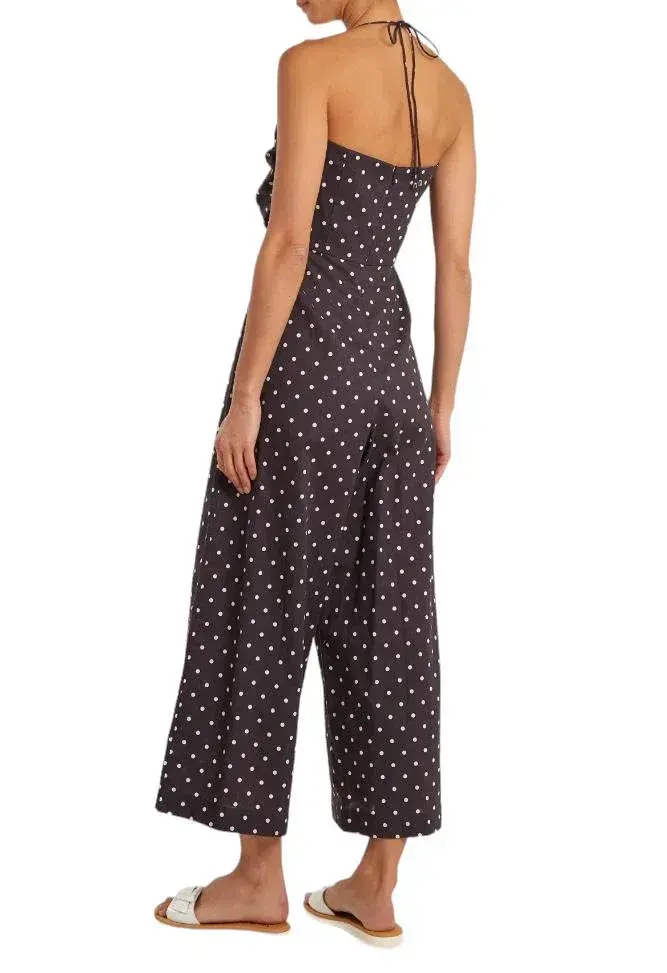 Zimmermann Prima Dot Jumpsuit Blue White Spot Size 2 / AU 12 for rent on The Volte - main image