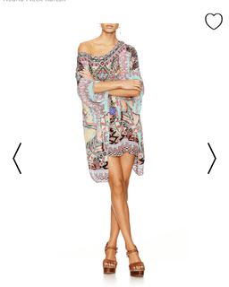 Camilla Mochilla Chiller Short Round Neck Kaftan