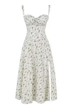 House of CB Carmen Garden Print Bustier Sundress Floral Size 12 for rent on The Volte - image 4