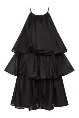 Aje Claudia Tiered Mini Dress Black Size 8 for rent on The Volte - image 3