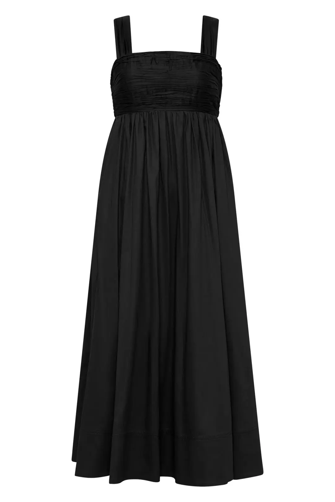 Aje Nova Tie Back Midi Dress Black Size 12 for rent on The Volte - main image