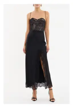 Rebecca Vallance Larisa Midi Dress Black Size 10 for rent on The Volte - image 1