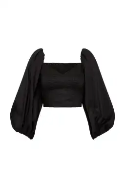 Aje Hester Corsetted Top Black Size 10 for rent on The Volte - image 6
