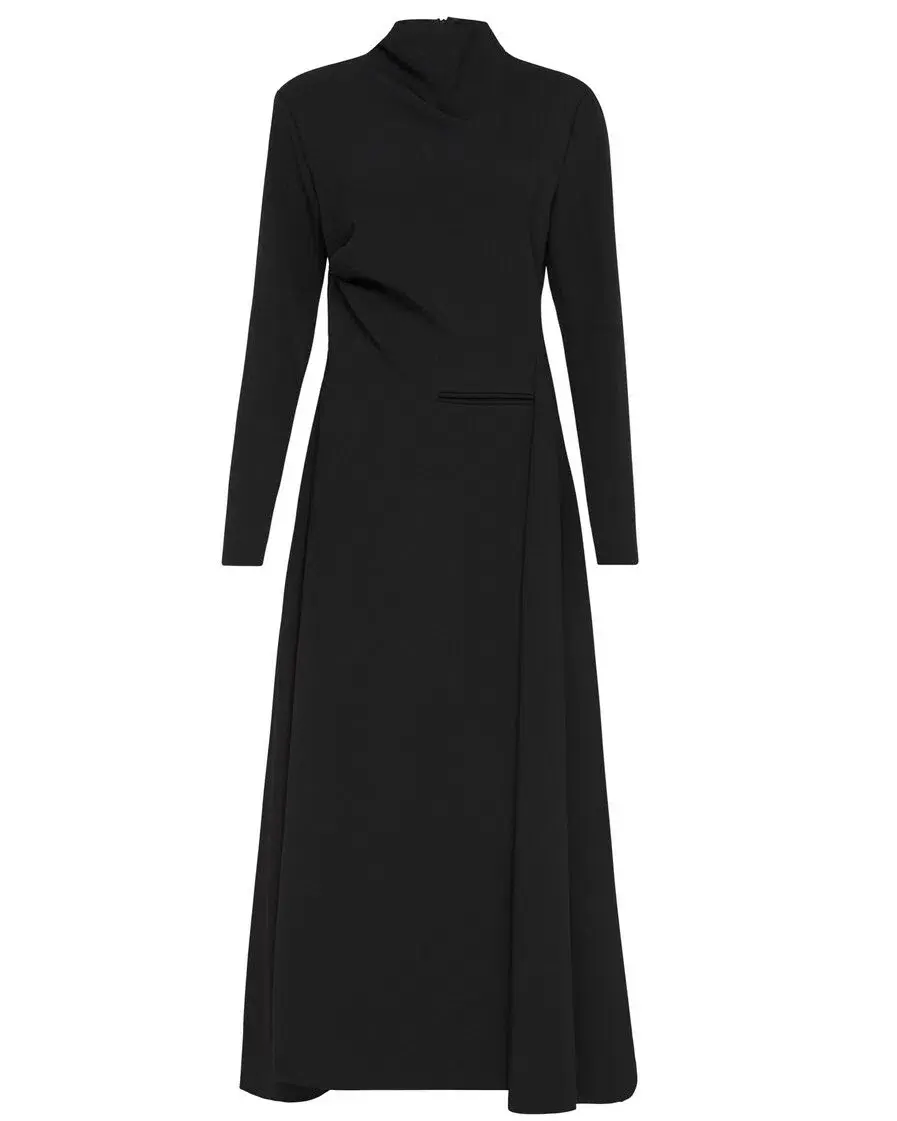 Camilla and Marc Otava Midi Dress Black Size 12 for rent on The Volte - main image