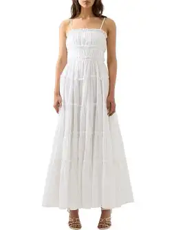 Aje Luna Tiered Maxi Dress Ivory Size 16 for rent on The Volte - image 3