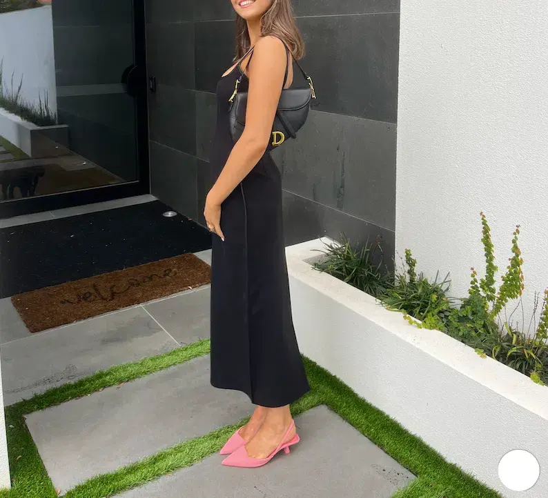 Paris Georgia Heart Dress Black/Black Size 8 for rent on The Volte - main image