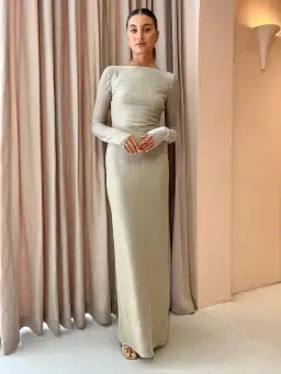 Camilla and Marc Ibiza Maxi Dress in Gold Size 8 for rent on The Volte - image 2