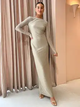 Camilla and Marc Ibiza Maxi Dress in Gold Size 8 for rent on The Volte - image 1