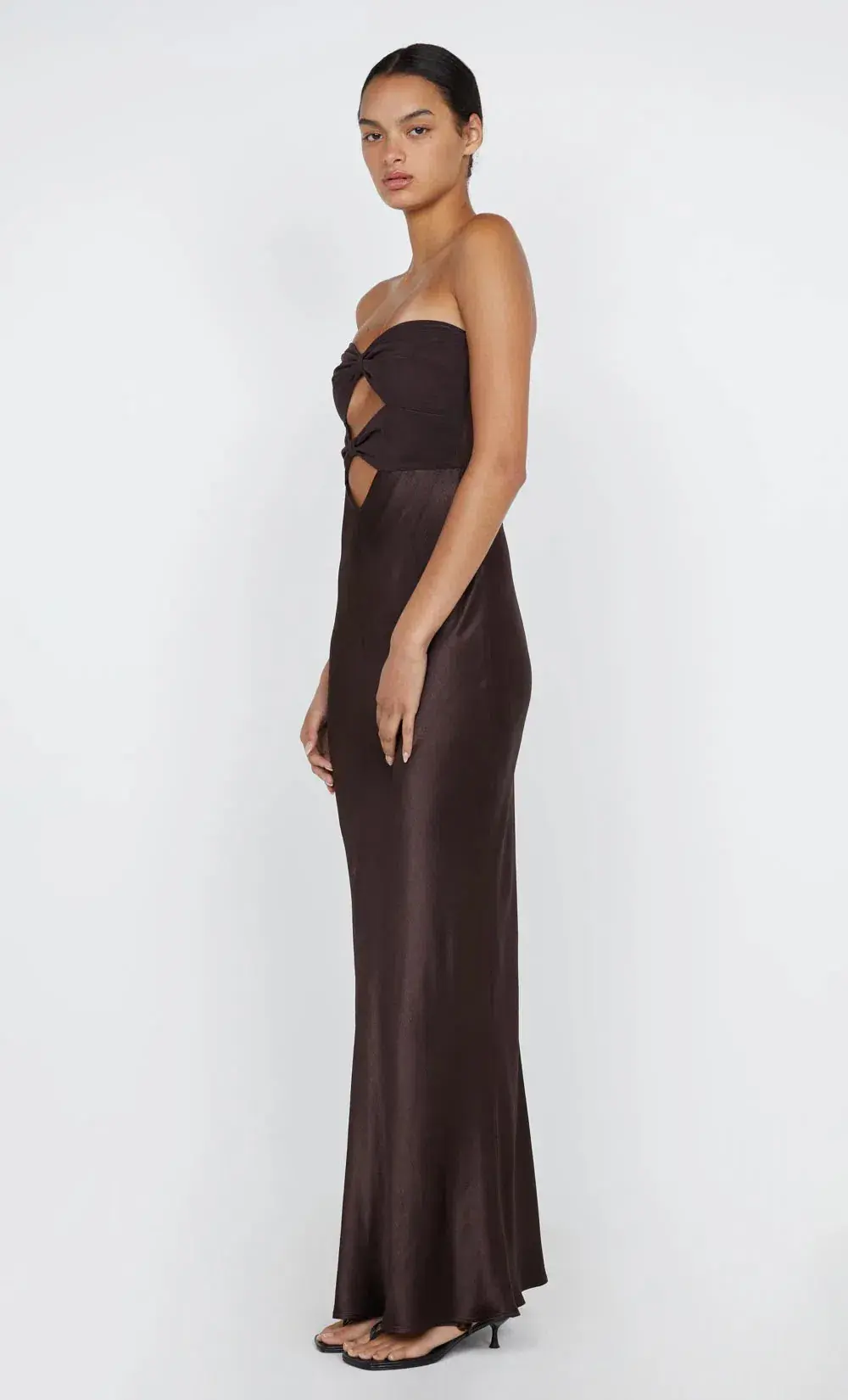 Bec & Bridge Halle Strapless Dress Chocolate Size 12 - Image 4