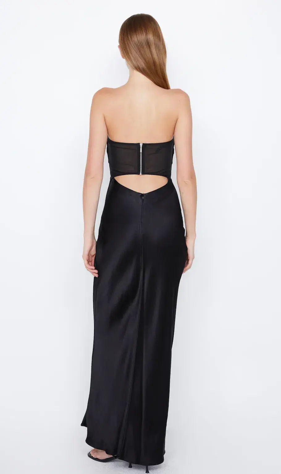 Bec & Bridge Halle Strapless Maxi Dress Black Size L / AU 12 for rent on The Volte - main image