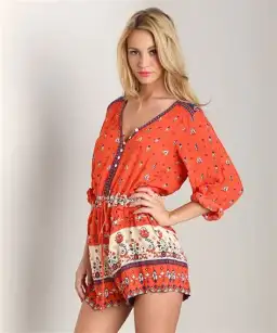 Spell Desert Wanderer Playsuit Sunset Red Size M / AU 10 for rent on The Volte - image 3