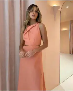 One Fell Swoop Bijoux Maxi Dress in Guava Size AU 10 for rent on The Volte - image 2