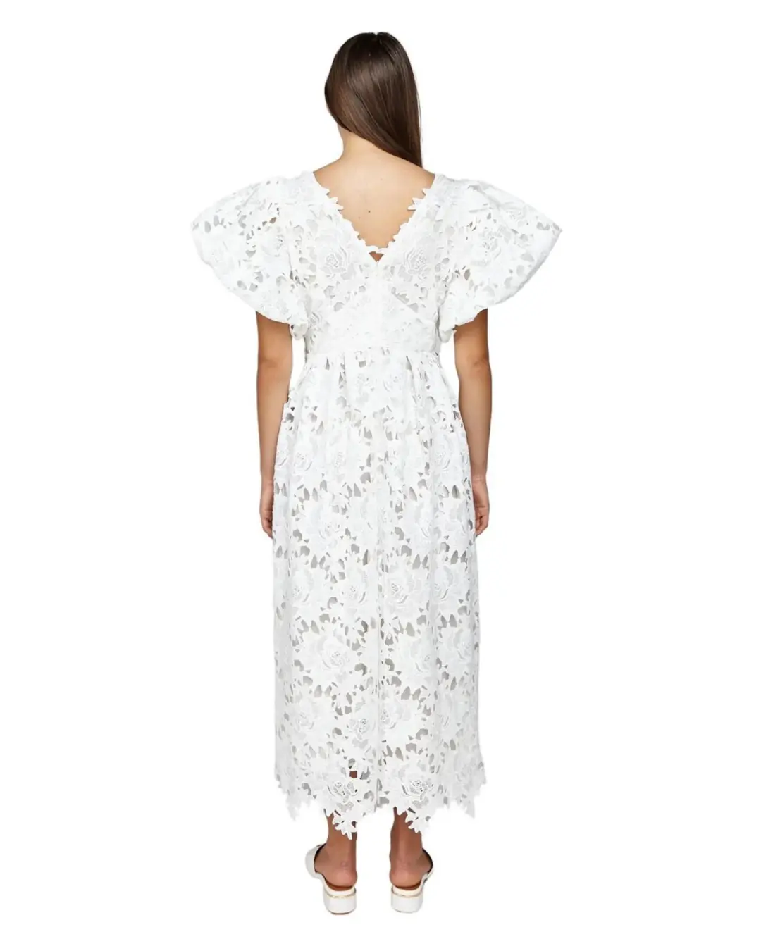 Leo Lin Jennifer Dress White Size AU 10 for rent on The Volte - main image