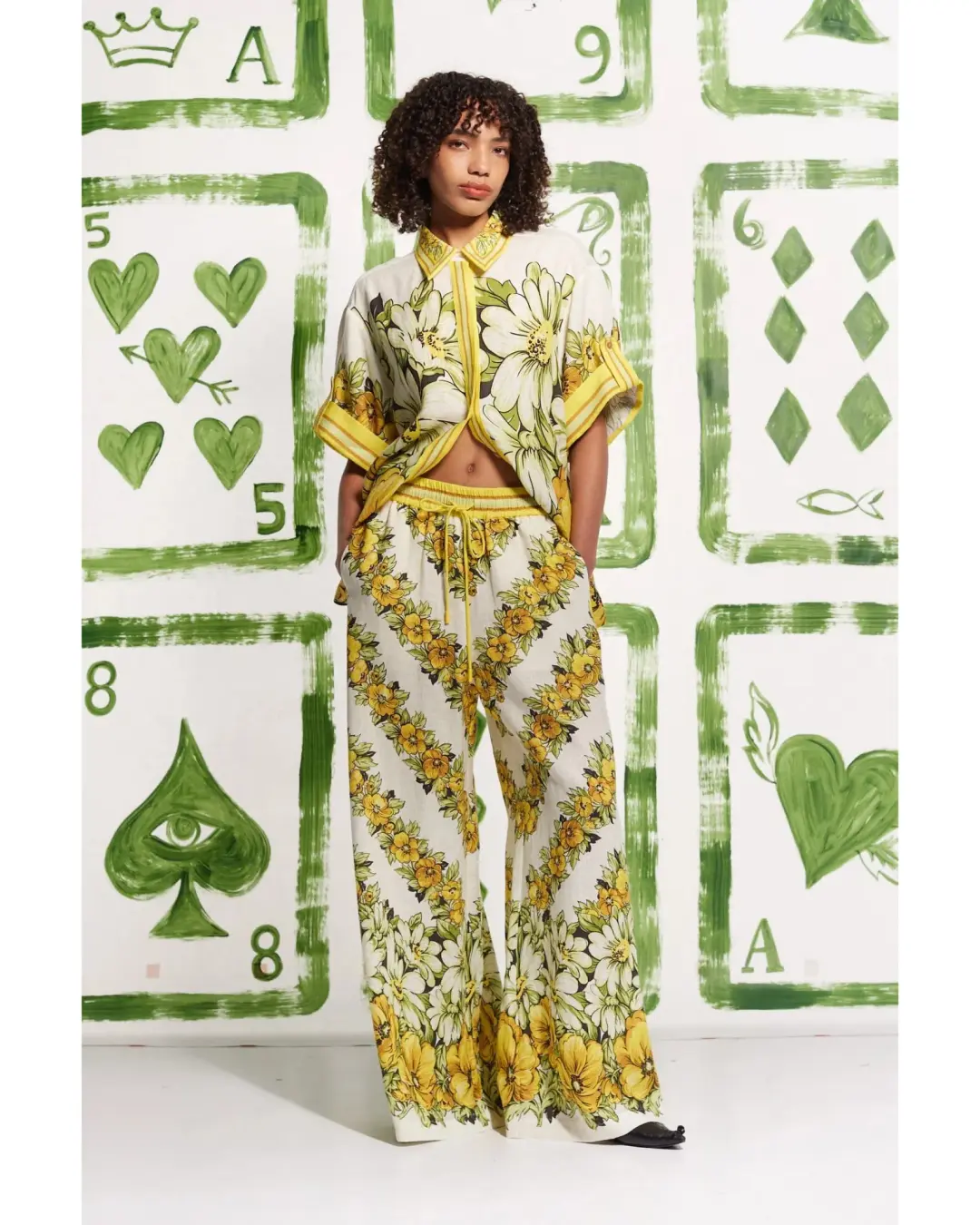 Alemais Gisela Shirt Size AU 8 and Pant Set Size 10 Print for rent on The Volte - main image