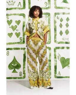 Alemais Gisela Shirt Size AU 8 and Pant Set Size 10 Print for rent on The Volte - image 1