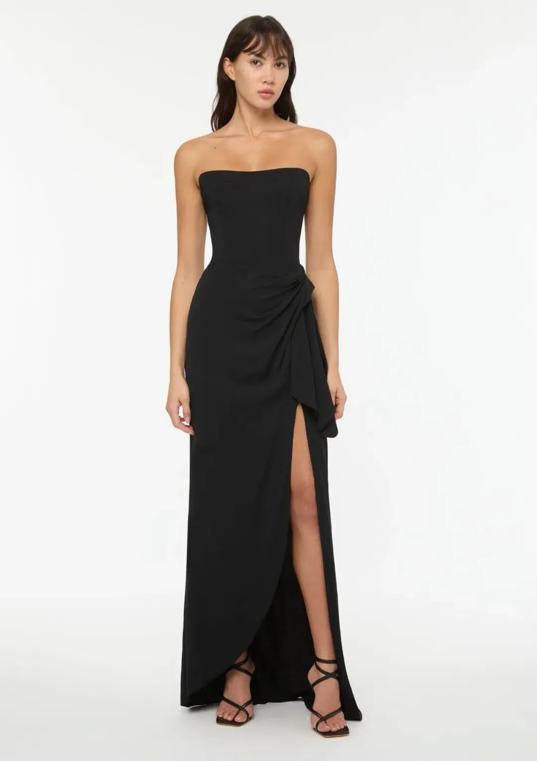 Manning Cartell Asymmetrical Games Gown Black Size AU 8 for rent on The Volte - main image