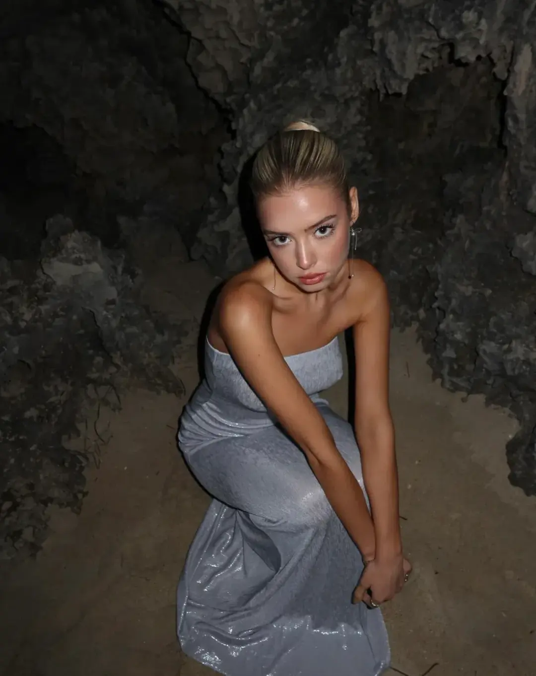 Natalie Rolt Kiki Dress Silver Size 0 / AU 6 for rent on The Volte - main image