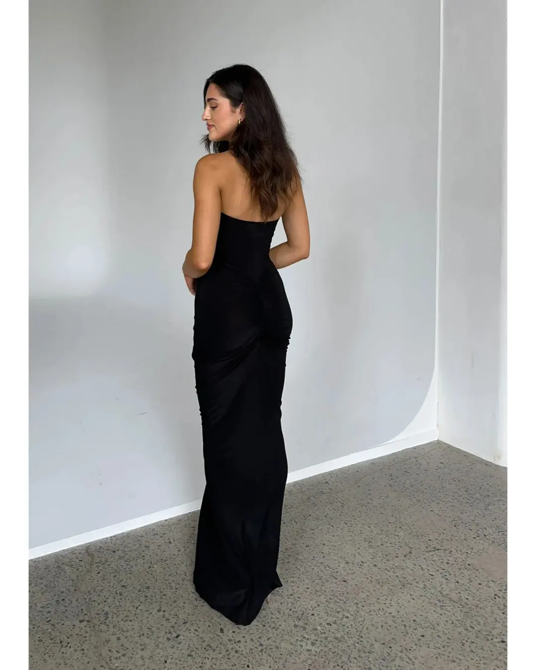 Natalie Rolt Black Shontae Gown Black Size 1 / AU 8 for rent on The Volte - main image