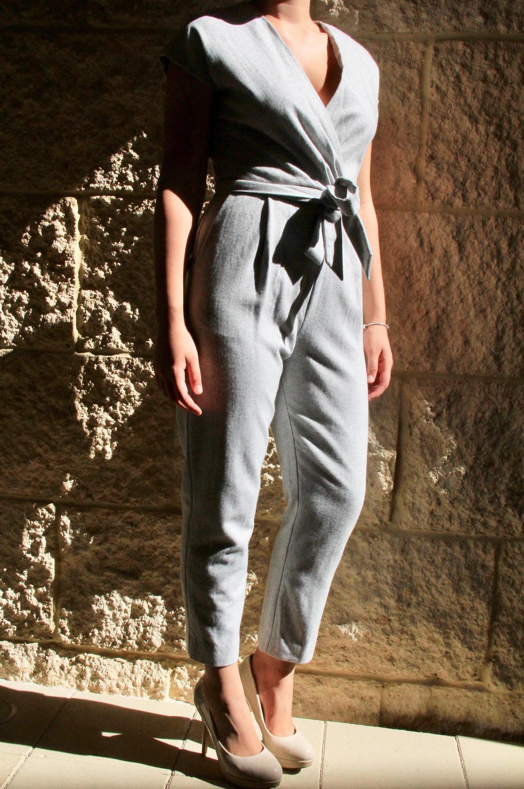 Gorman Jumpsuite Light Grey for rent on The Volte - main image