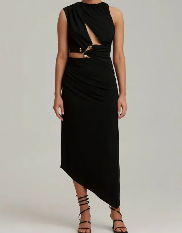 C/MEO COLLECTIVE Entropy Dress black size 4 for rent on The Volte - main image