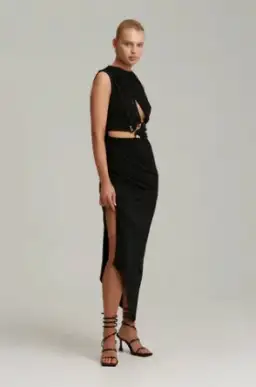 C/MEO COLLECTIVE Entropy Dress black size 4 for rent on The Volte - image 3
