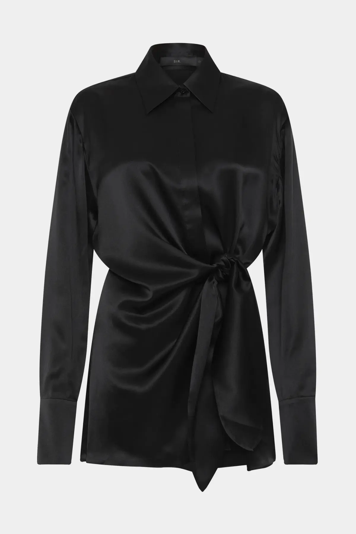 Sir the Label Sorrento Shirt Dress in Black Size AU 8 - Image 3
