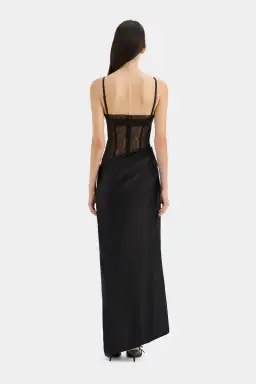Sir the Label Dunya Draped Gown Black Size AU 8 for rent on The Volte - image 3