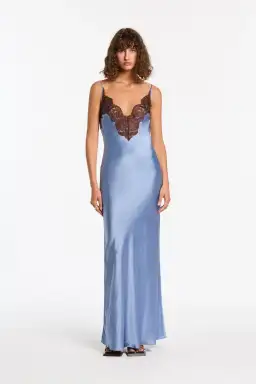 Sir the Label Danseurs Lace Slip Dress Blue Size 1/Au 8 for rent on The Volte - image 1