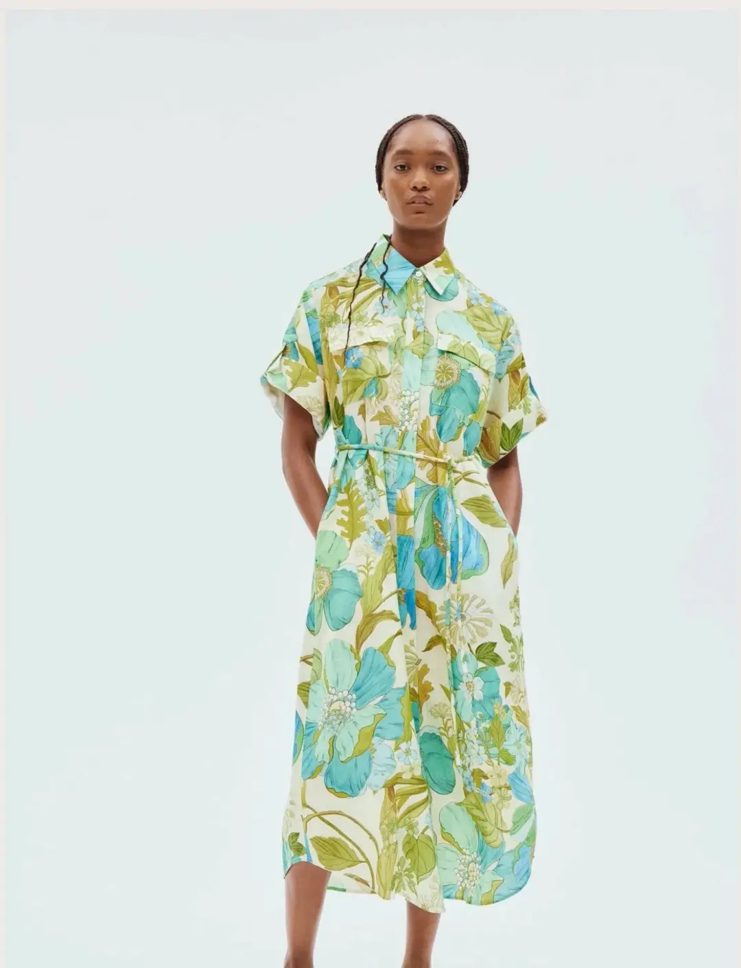 Alemais Janis Shirt Dress Floral Size 14 for rent on The Volte - main image