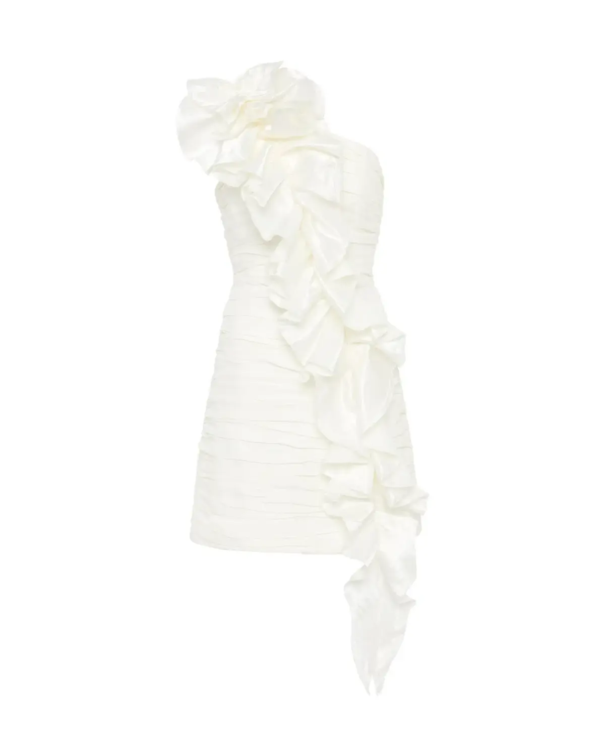 Aje Adelia Ruffle Mini Dress Ivory Size AU 12 - Image 5