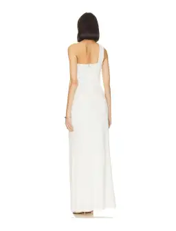 Nookie Bliss Cut Out Gown in Ivory Size 8 for rent on The Volte - image 3