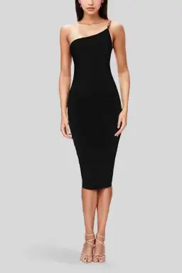 Nookie Alyssa Chain Midi Dress Black Size 8 for rent on The Volte - image 2